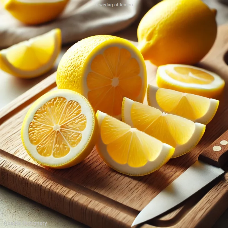 a wedag of lemon